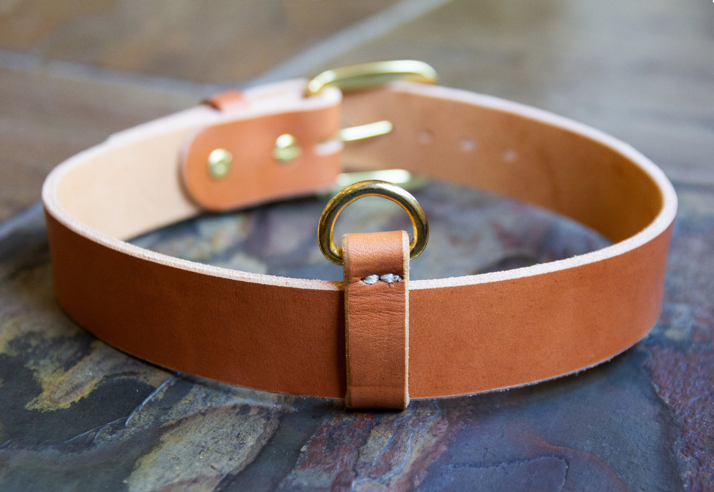 Leather Dog Collar - Handmade in the USA