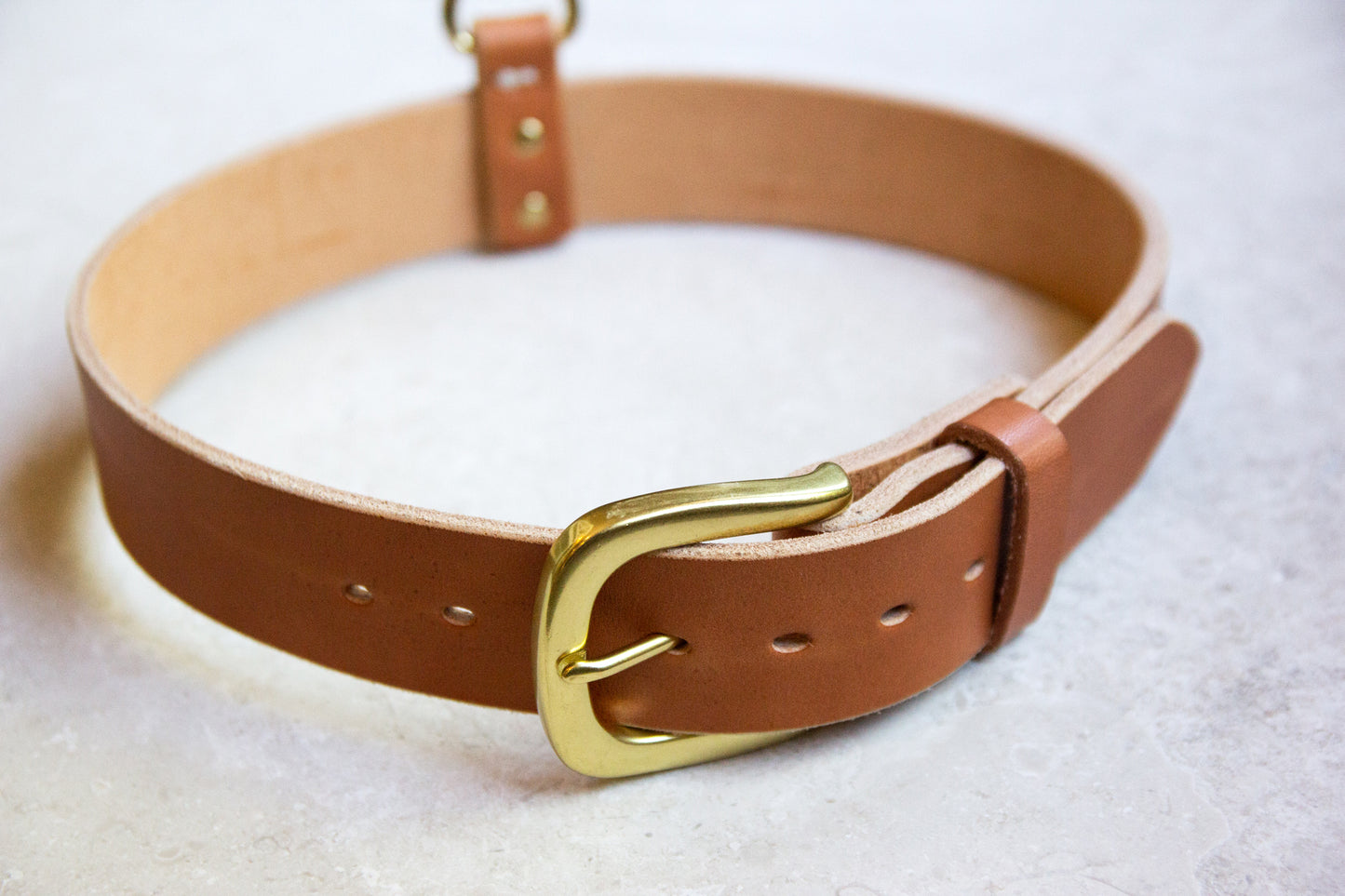 Leather Dog Collar - Handmade in the USA